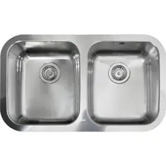 TEKA - Lavaplatos Bajo Cubierta 2 Cubeta(s) 77.9x20x46.4 cm Acero inoxidable