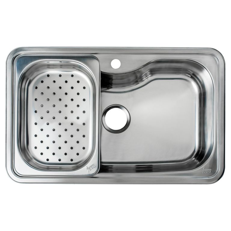 Lavaplatos Empotrado 1 Cubeta(s) 79.5x22.5x49.5 cm Acero inoxidable