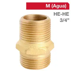 GRIFESA - Niple Bronce HE/HE 3/4" 1u