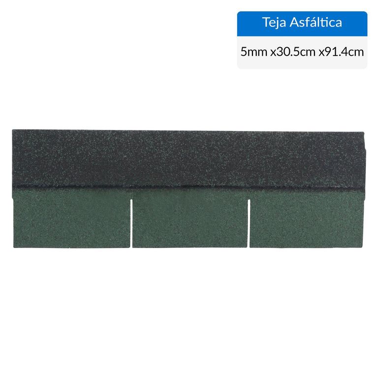 Teja Asfáltica Gravillada 305x914 mm 3,1 m2 Classic