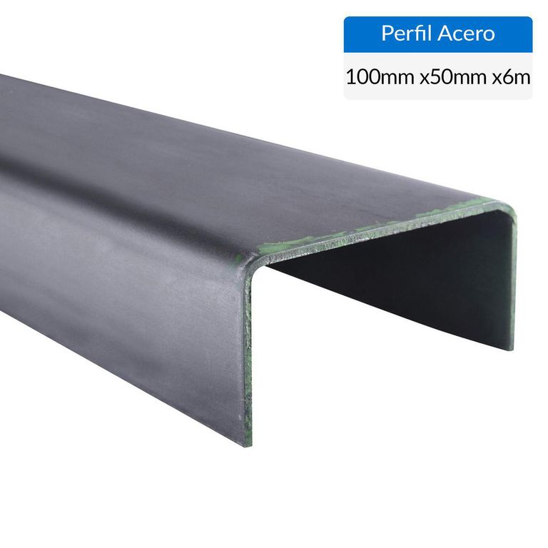 Perfil Canal Acero 100x50x3mm 6 m
