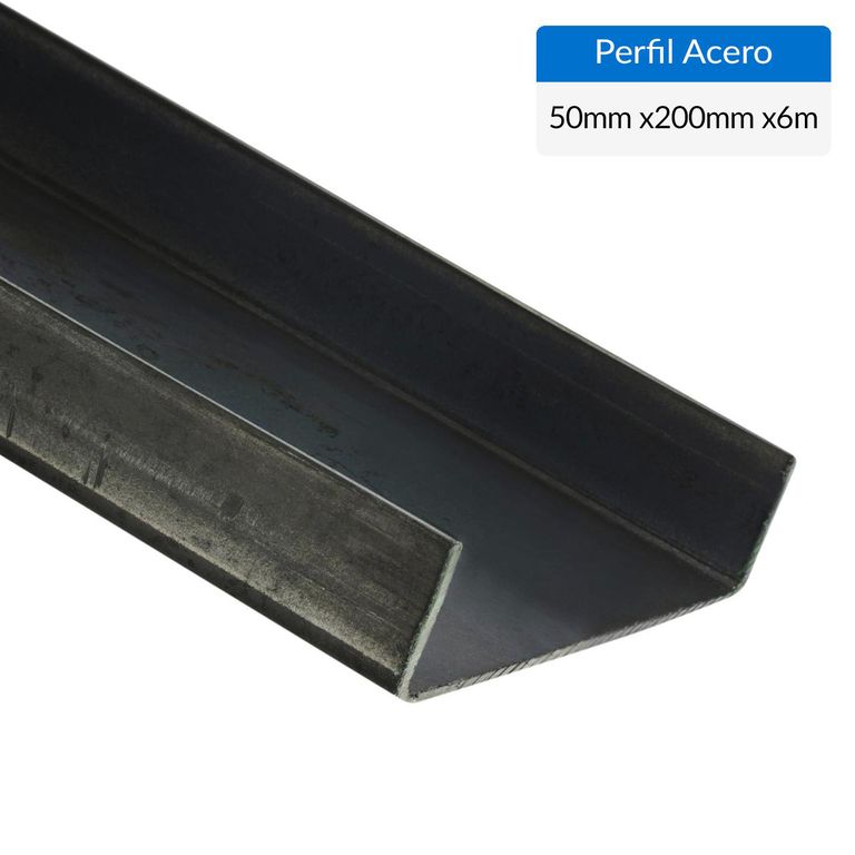 Perfil Canal Acero 200x50x3mm 6 m