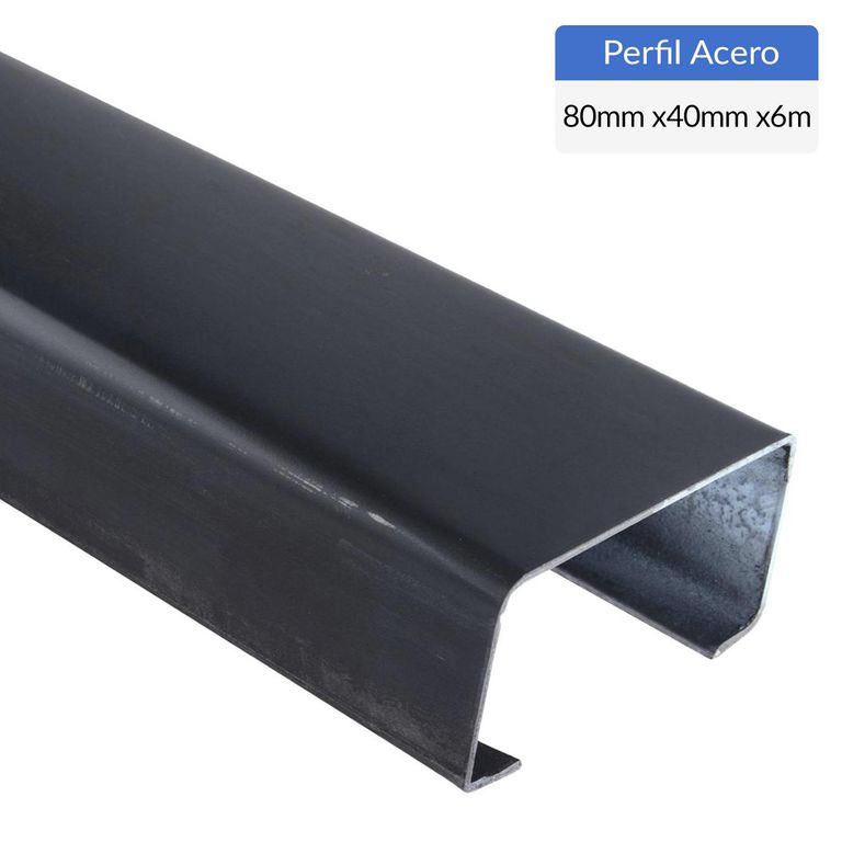 Perfil Costanera Acero 80x40x15x2 mm 6 m