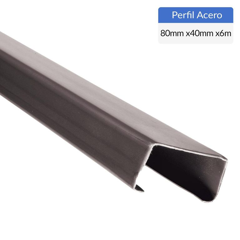 Perfil Costanera Acero 80x40x15x3 mm 6 m