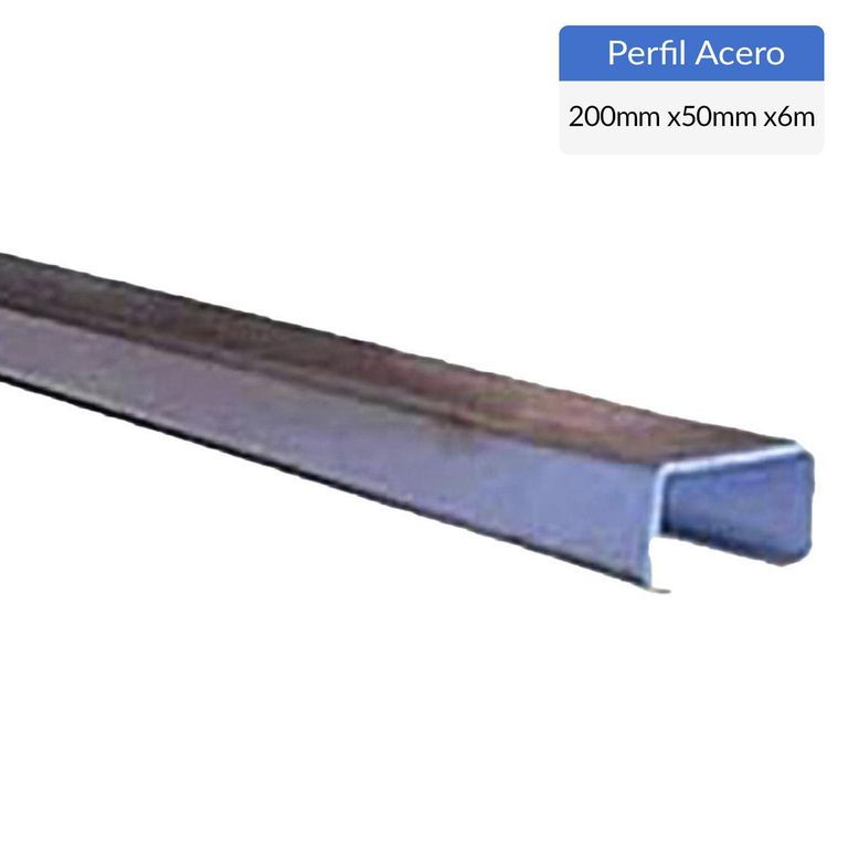 Perfil Costanera Acero 200x50x15x3 mm 6 m