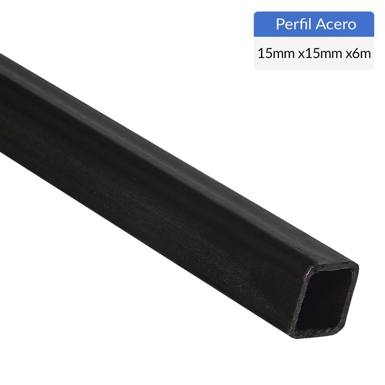 Perfil Cuadrado Acero 15x15x1,5 mm 6 m