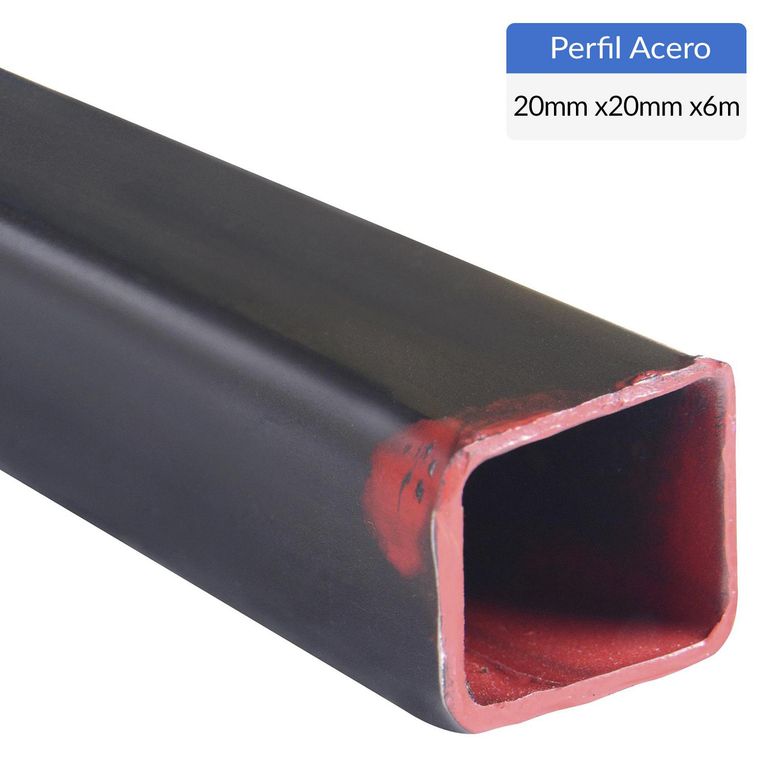 Perfil Cuadrado Acero 20x20x1,5 mm 6 m