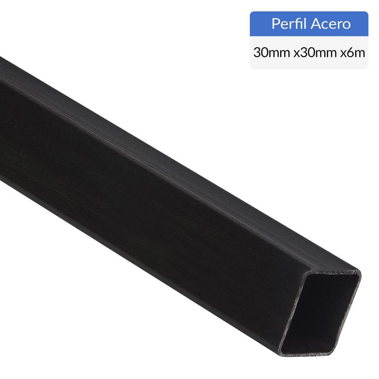 Perfil Cuadrado Acero 30x30x1,5 mm 6 m