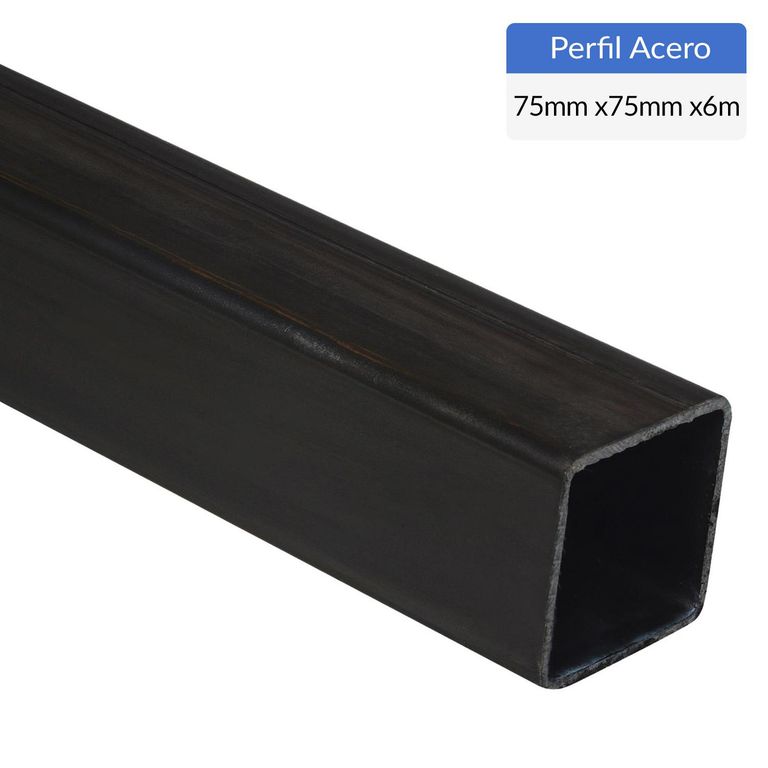 Perfil Cuadrado Acero 75x75x2 mm 6 m