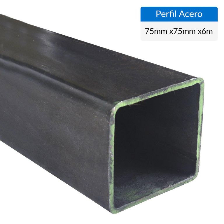 Perfil Cuadrado Acero 75x75x3 mm 6 m