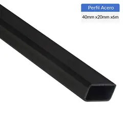GENERICO - Perfil Rectangular Acero 40x20x2 mm 6 m