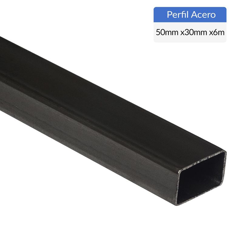 Perfil Rectangular Acero 50x30x2 mm 6 m