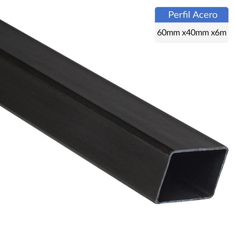 Perfil Rectangular Acero 60x40x2 mm 6 m