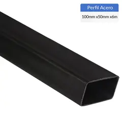 GENERICO - Perfil Rectangular Acero 100x50x2 mm 6 m