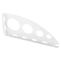 ORGANIZA - Kit 2 soporte 23 cm blanco