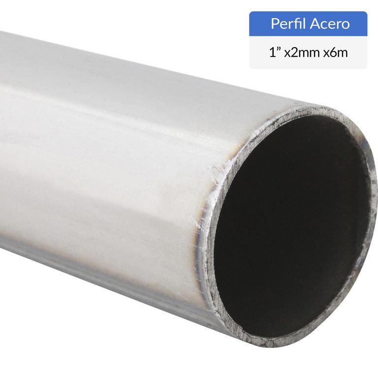 Perfil Tubular Redondo Acero 1" 2 mm 6 m
