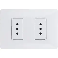 BTICINO - Tomacorriente Doble Armado 10A Blanco