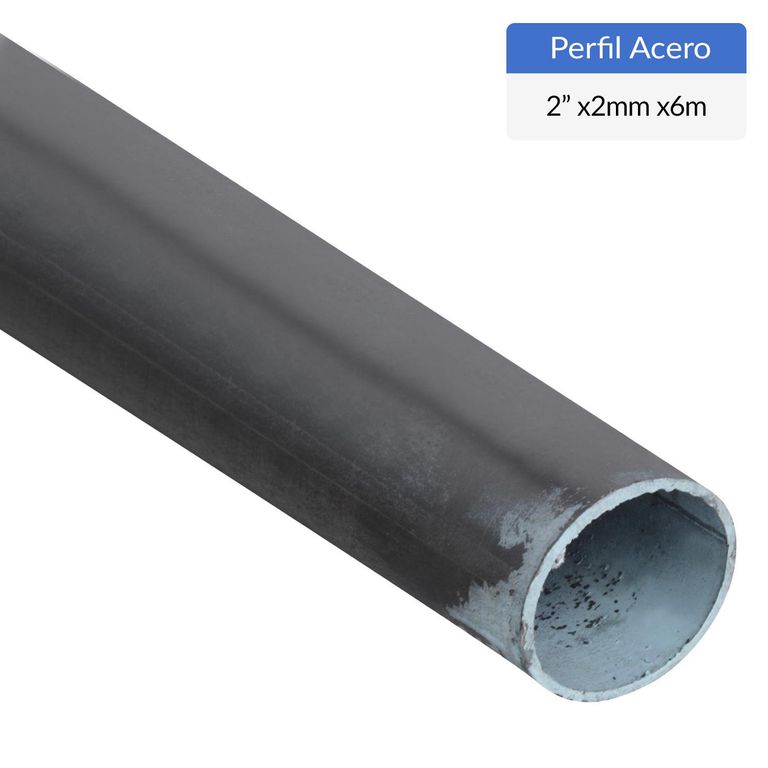 Perfil Tubular Redondo Acero 2" 2 mm 6 m