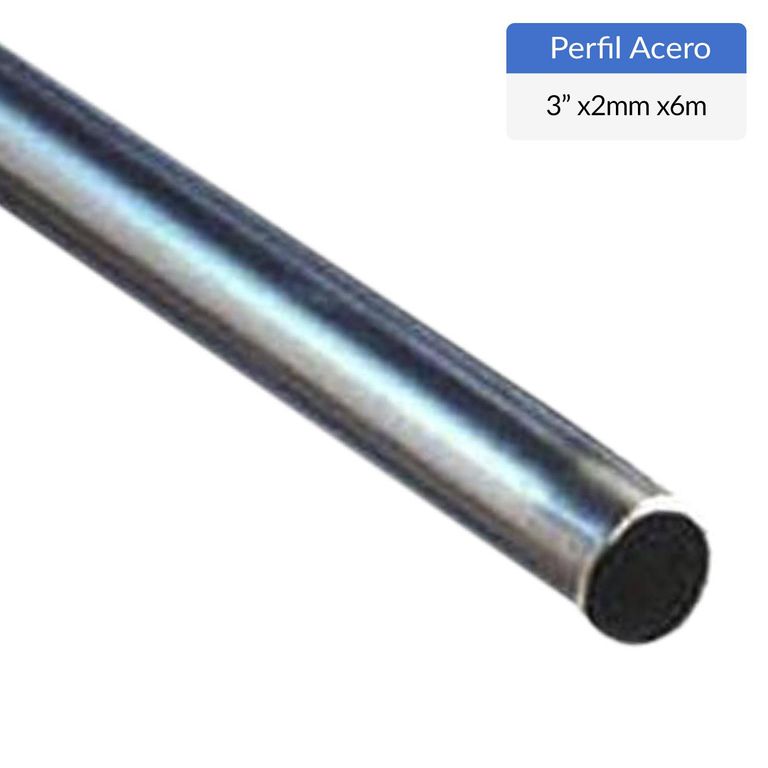 Perfil Tubular Redondo Acero 3" 2 mm 6 m