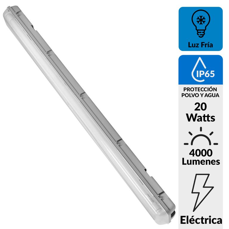 Equipo estanco LED 16 W con tubos