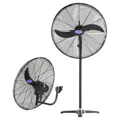 COMBI - Ventilador de pedestal industrial 30" negro