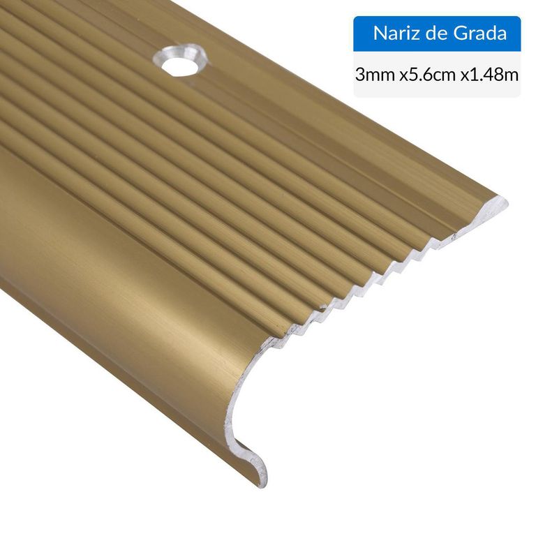 Nariz de grada 1,48 m oro
