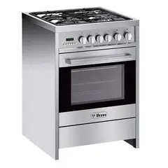 URSUS TROTTER - Cocina a Gas 4 Platos Silver Pro-Q4-GL