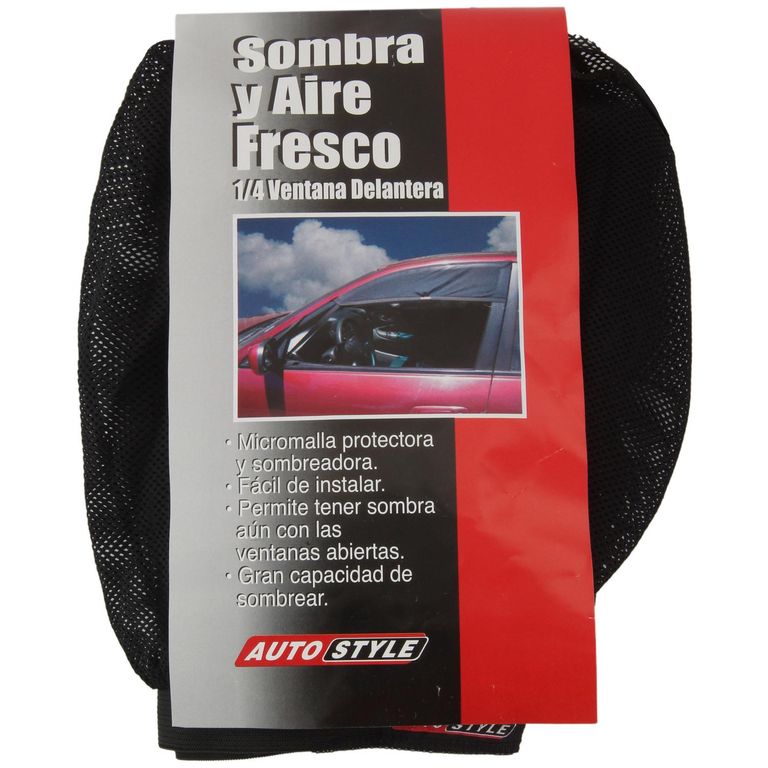 Sombrilla Ventana Micromalla Protección Solar Auto Negro