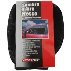 AUTOSTYLE - Sombrilla Ventana Micromalla Protección Solar Auto Negro