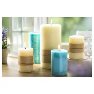 JUST HOME COLLECTION - Vela decorativa 7x10 cm crema