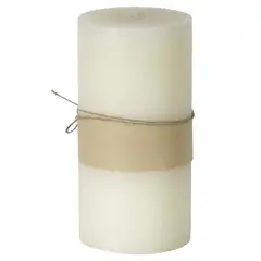 JUST HOME COLLECTION - Vela Rústica Decorativa 10x20 cm Crema