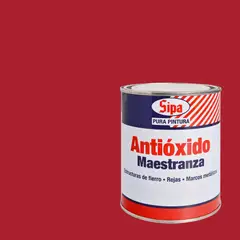 SIPA - Pintura antióxido opaco 1/4 gl rojo