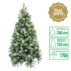 DEAR SANTA - Árbol de Navidad Bicolor 152x240 cm Verde