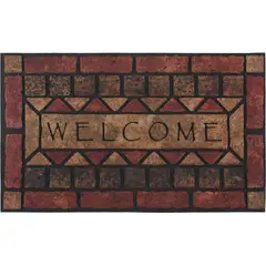 JUST HOME COLLECTION - Limpiapiés Welcome 45x75 cm Caucho Multicolor