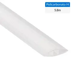 DVP - 5.8m x 4 a 6mm Perfil Policarbonato H Traslúcido