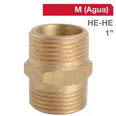 TAP - Niple Bronce HE/HE 1" x 1" 1u