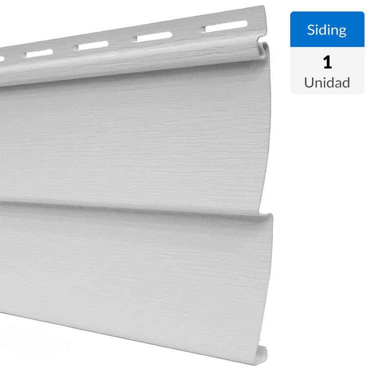 0.20x3.80m Revestimiento VynilSiding exterior PVC AmericanDream Blanco