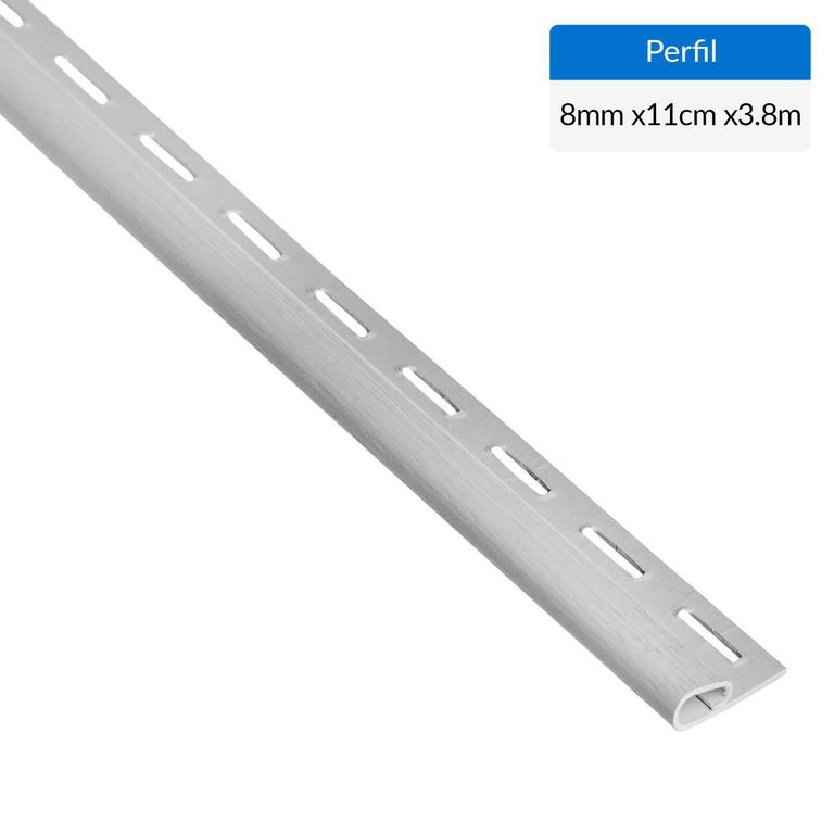 3.80 m Perfil término, Vnyl siding