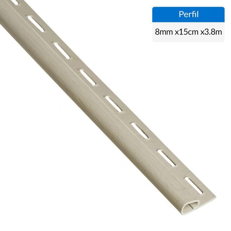 3.80 m Perfil término, Vinyl siding