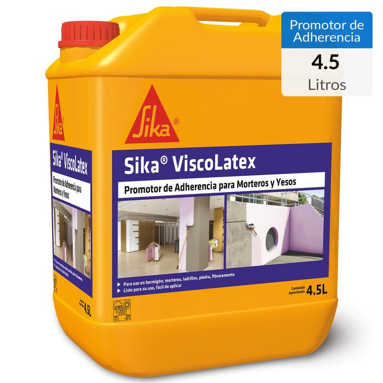 Promotor Adherencia Visco Para Morteros Y Yesos 4. 5 Litros