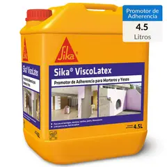 SIKA - Promotor de Adherencia Visco Látex para Morteros y Yesos Bidon 4,5 l