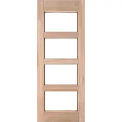 IGNISTERRA - Puerta Vidriada Sin Vidrio Madera de lenga Moderna Roma Natural