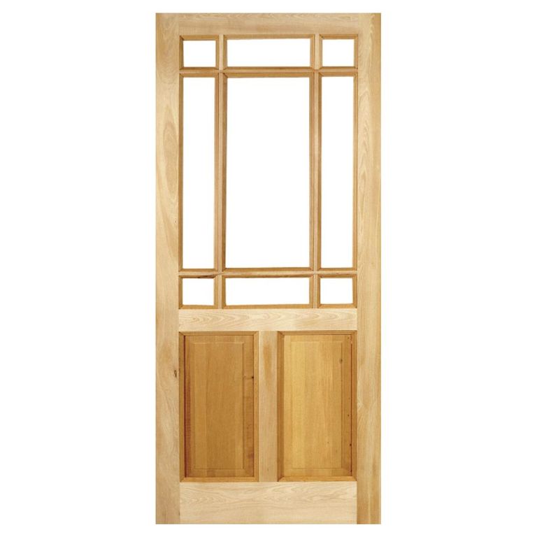 Puerta Madera pino oregón 90x200 cm 1888633-1 Solido/Natural