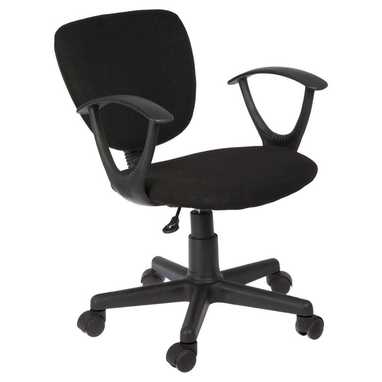 Silla Escritorio Textil Negro
