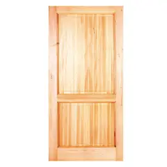HOLZTEK - Puerta Madera pino oregón 75x210 cm Llanquih 100 Natural