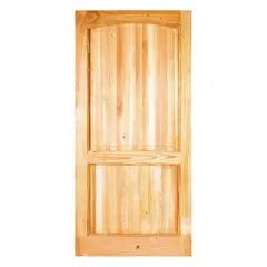 HOLZTEK - Puerta Exterior Madera pino oregón 85x210 cm Llanquih 101 Natural