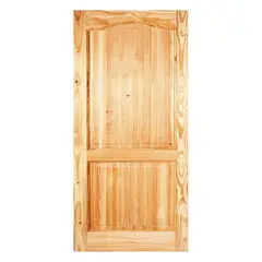 HOLZTEK - Puerta Exterior Madera pino oregón 85x210 cm Llanquih 102 Natural
