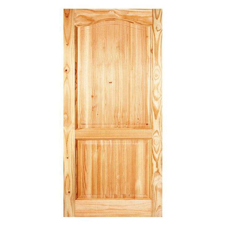 Puerta Exterior Madera pino oregón 80x200 cm Llanquih Natural