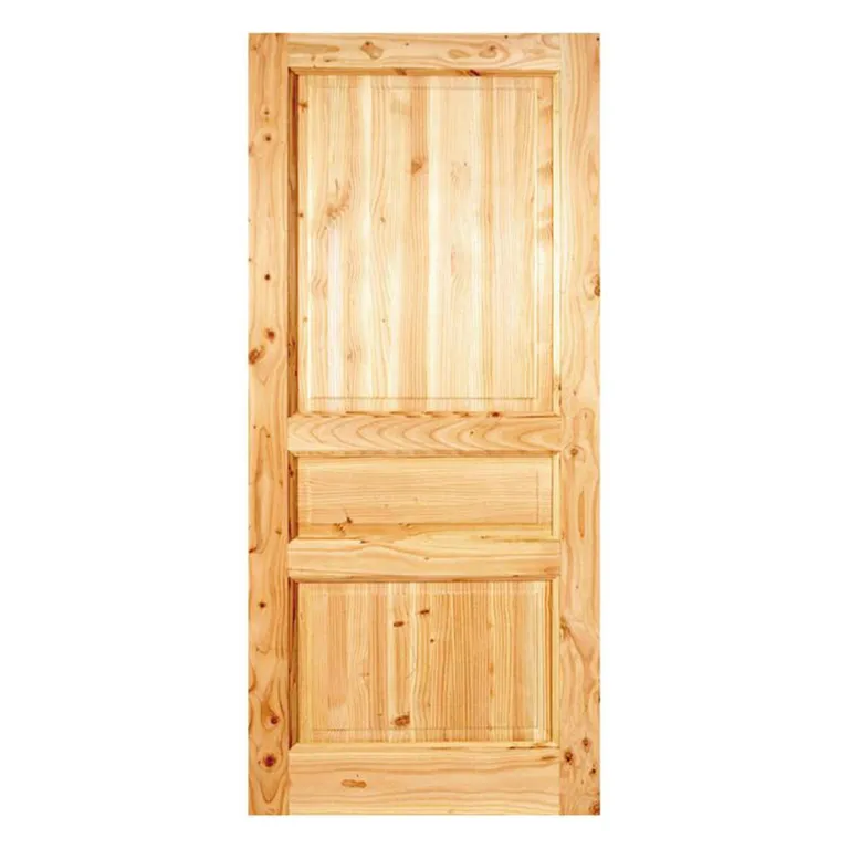 Puerta Exterior Madera pino oregón 80x200 cm Puyehue 120 Natural