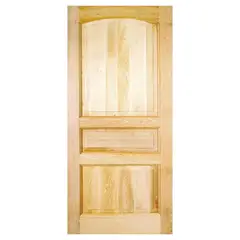 HOLZTEK - Puerta Exterior Madera pino oregón 85x210 cm Puyehue 121 Natural